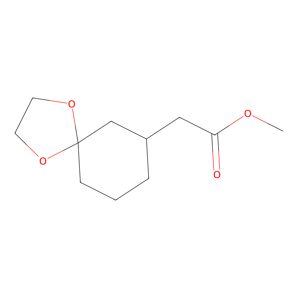 Methyl 2-(1,4-dioxaspiro[4.5]decan-7-yl)acetate molecular structure, CAS 38231-56-0