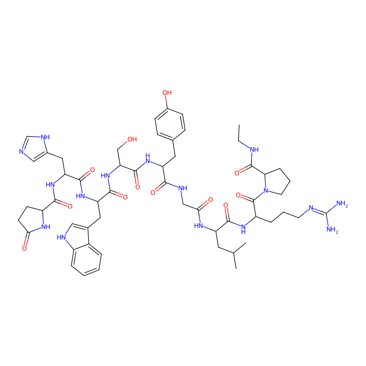 Fertirelin molecular structure, CAS 38234-21-8