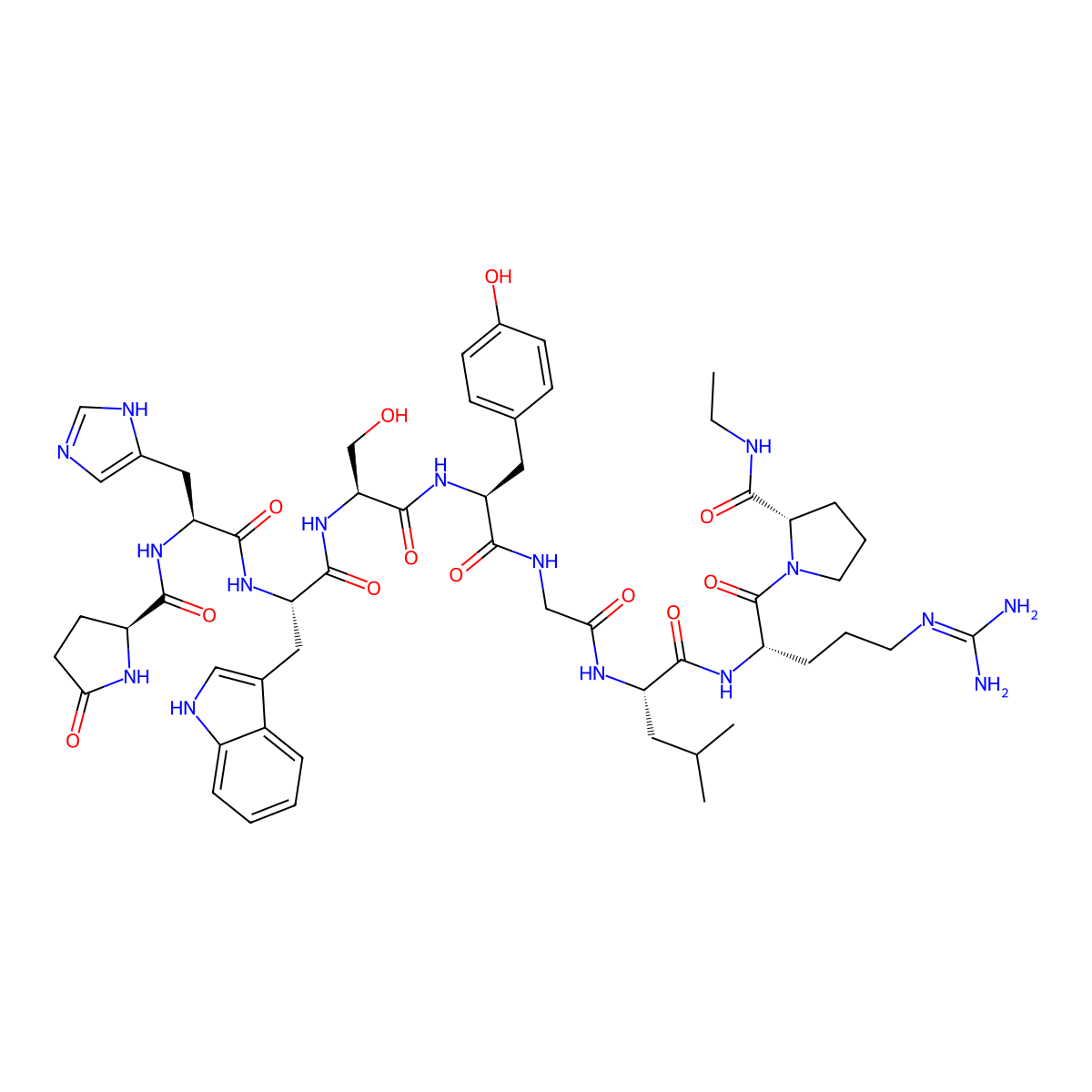 Fertirelin molecular structure, CAS 38234-21-8