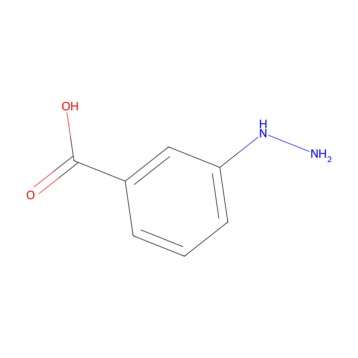 3-Hydrazinobenzoic acid molecular structure, CAS 38235-71-1