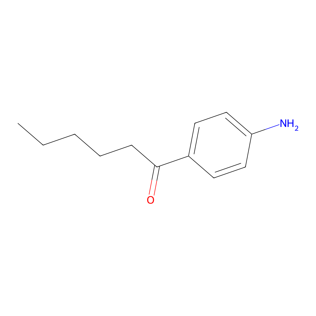 1-(4-Aminophenyl)-1-hexanone molecular structure, CAS 38237-76-2