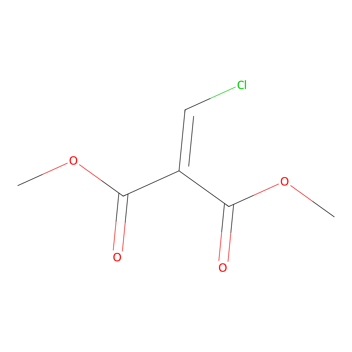 Propanedioic acid, (chloromethylene)-, dimethyl ester molecular structure, CAS 38238-77-6