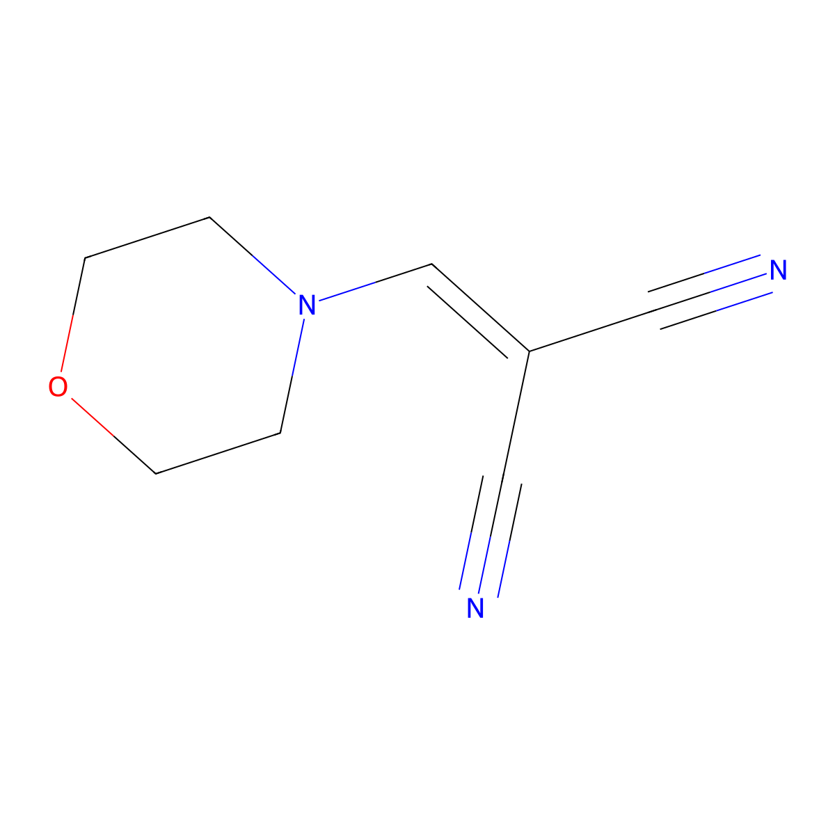 2-(4-Morpholinylmethylene)malononitrile molecular structure, CAS 38238-94-7