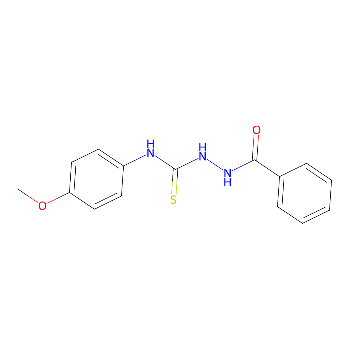 N-{[(4-methoxyphenyl)carbamothioyl]amino}benzamide molecular structure, CAS 38240-77-6