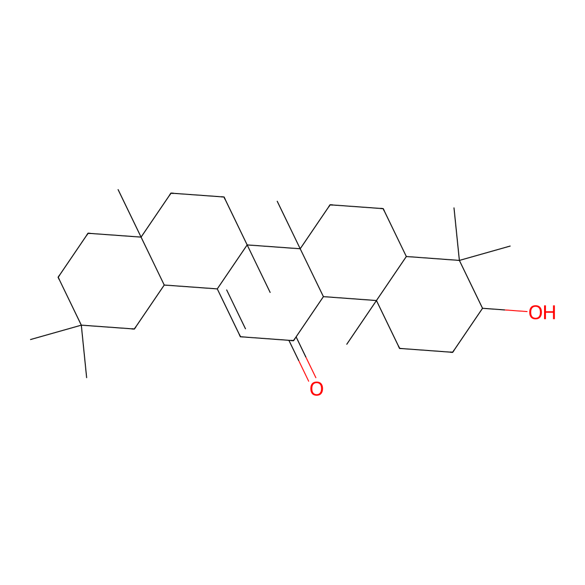 11-Oxo-beta-amyrin molecular structure, CAS 38242-02-3
