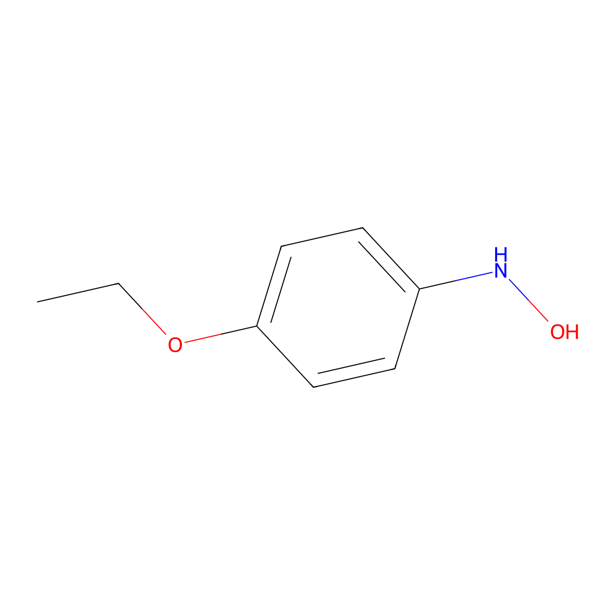 4-Ethoxy-N-hydroxybenzenamine molecular structure, CAS 38246-95-6