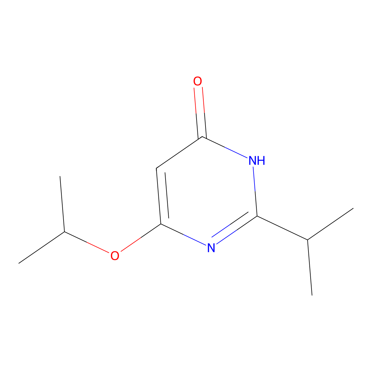 6-Isopropoxy-2-isopropylpyrimidin-4(1H)-one molecular structure, CAS 38249-42-2