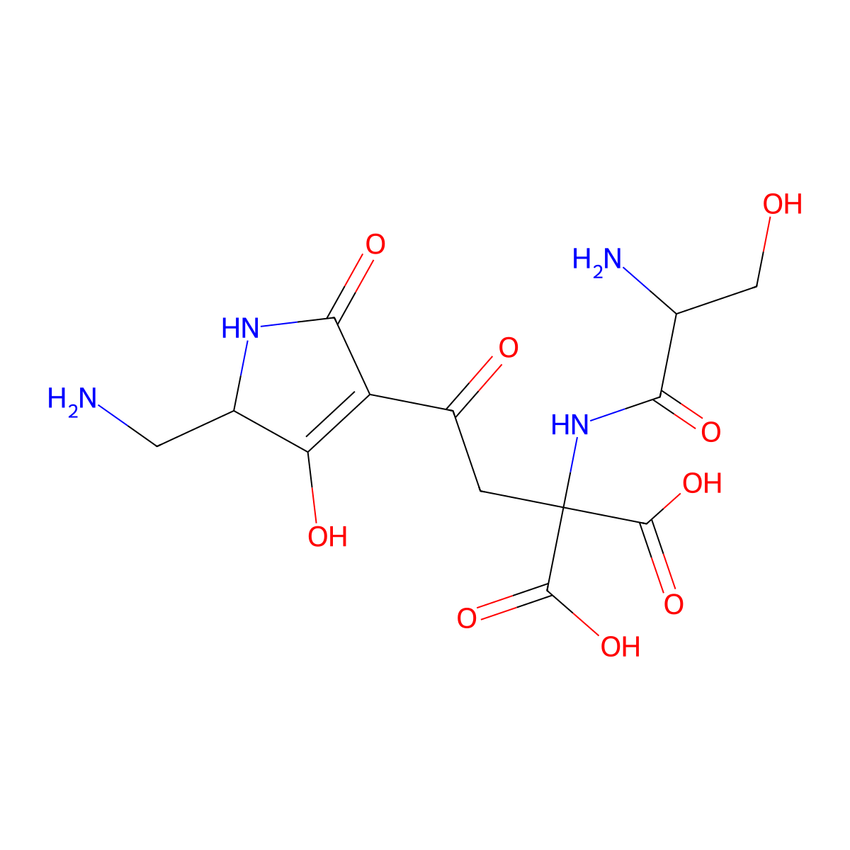 Malonomicin molecular structure, CAS 38249-71-7
