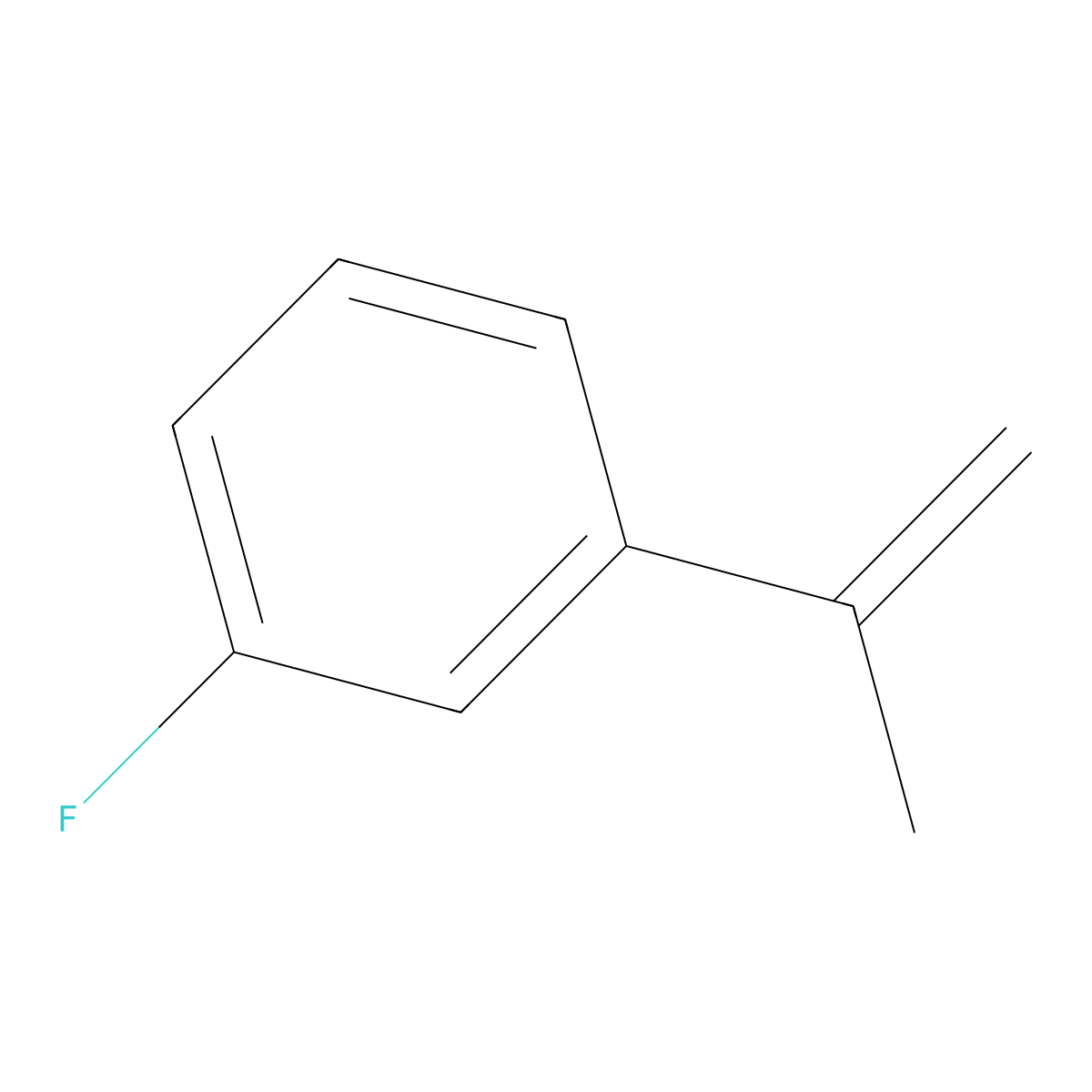 1-Fluoro-3-(prop-1-en-2-yl)benzene molecular structure, CAS 3825-81-8