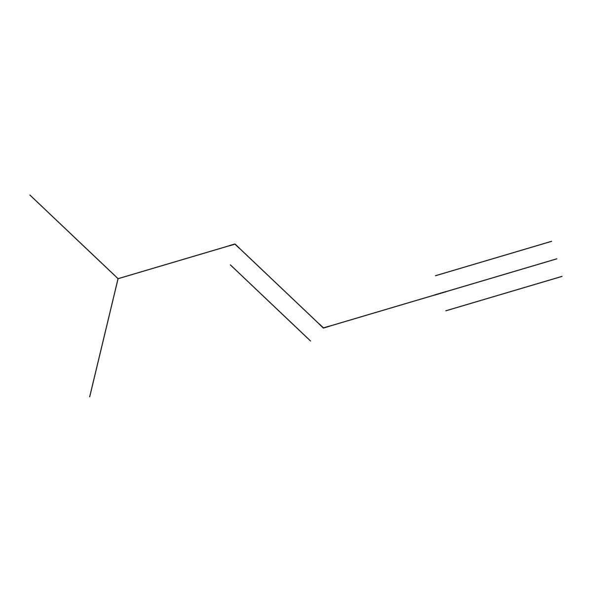 (E)-5-Methyl-3-hexen-1-yne molecular structure, CAS 38253-07-5