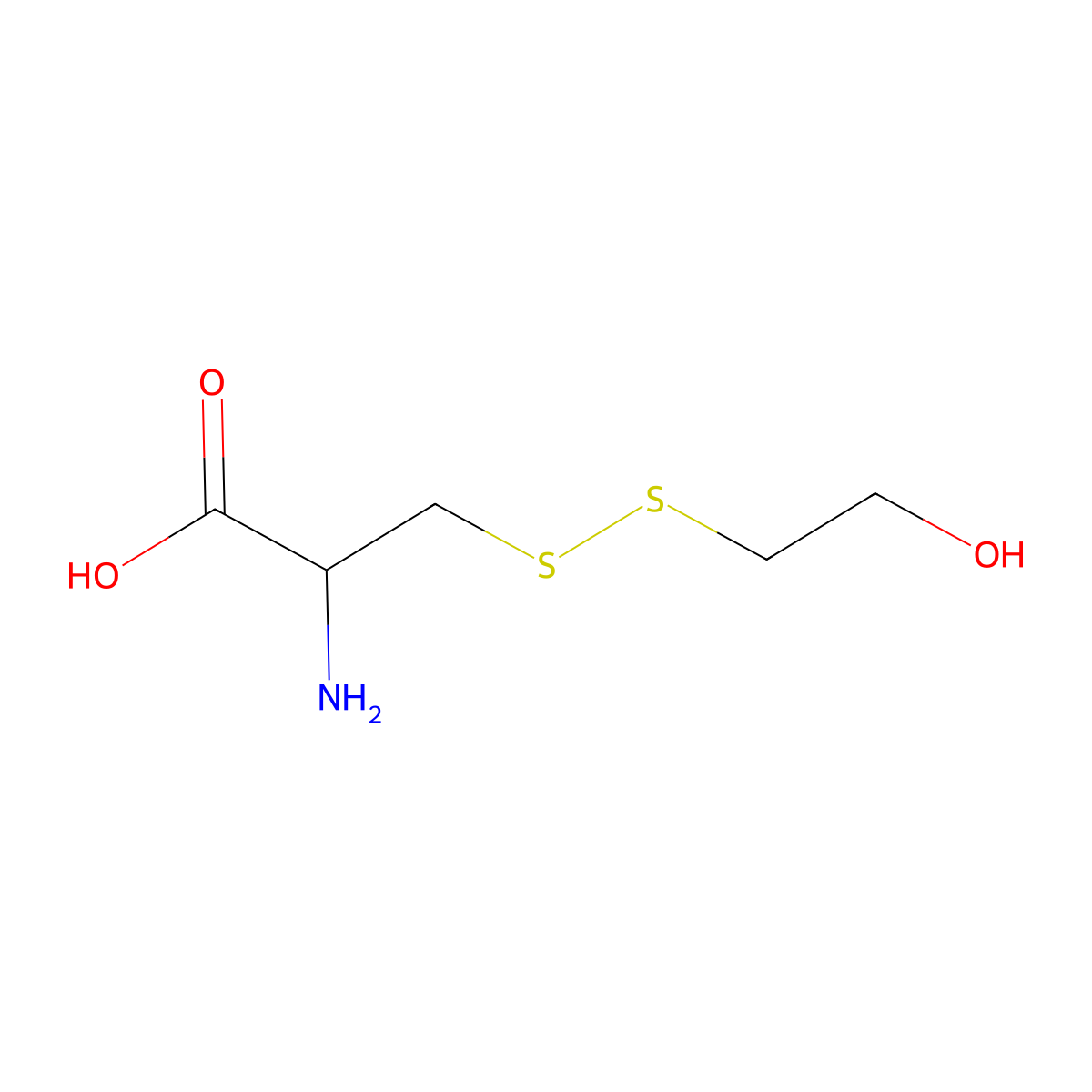 S-(2-Hydroxyethylthio)cysteine molecular structure, CAS 38254-63-6