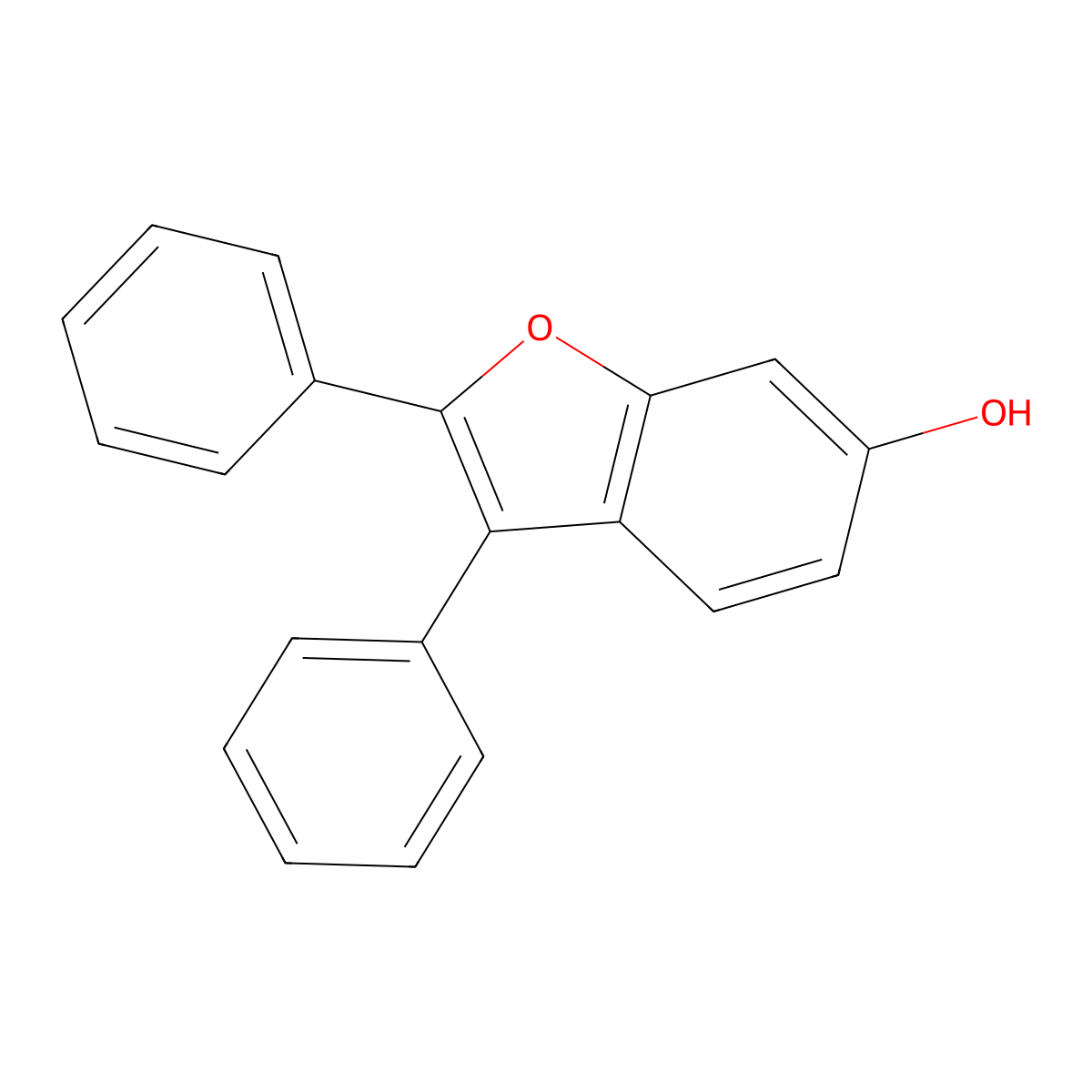 2,3-Diphenyl-1-benzofuran-6-ol molecular structure, CAS 38256-48-3