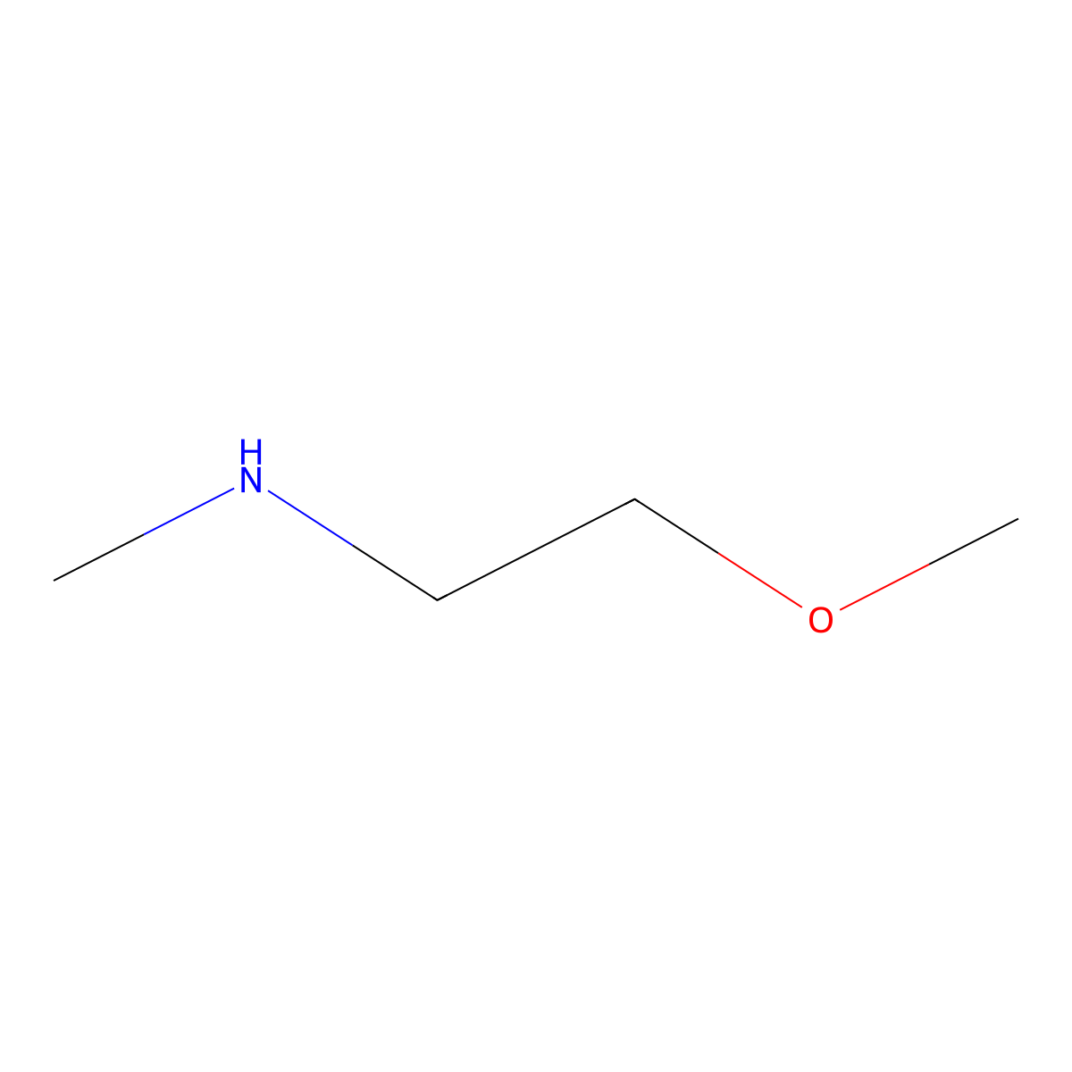 (2-Methoxyethyl)(methyl)amine molecular structure, CAS 38256-93-8