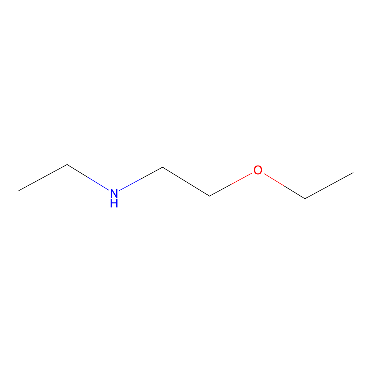 (2-Ethoxyethyl)(ethyl)amine molecular structure, CAS 38256-95-0