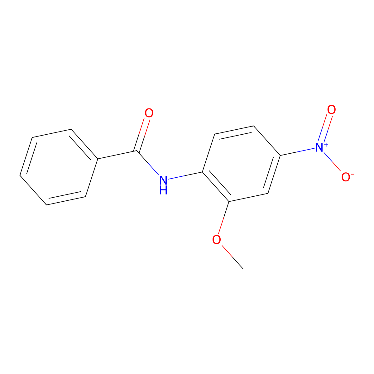 N-(2-methoxy-4-nitrophenyl)benzamide molecular structure, CAS 38259-78-8