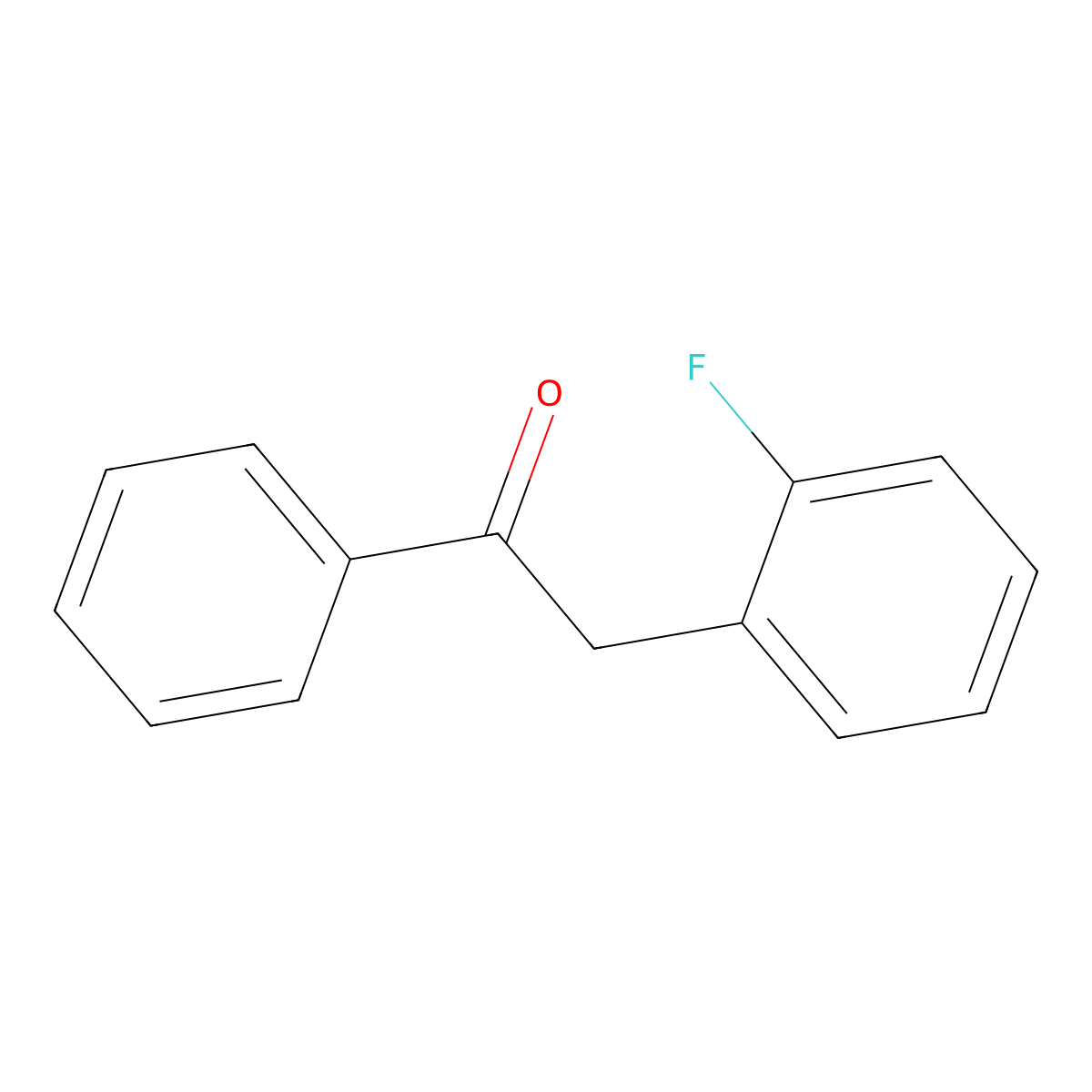 2-(2-Fluorophenyl)-1-phenylethan-1-one molecular structure, CAS 3826-47-9