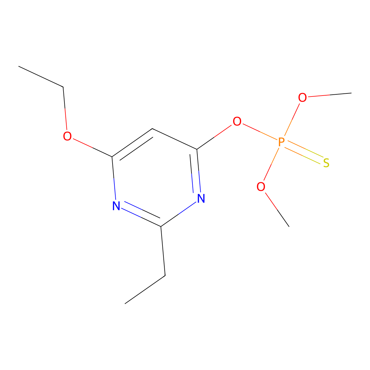 Etrimfos molecular structure, CAS 38260-54-7