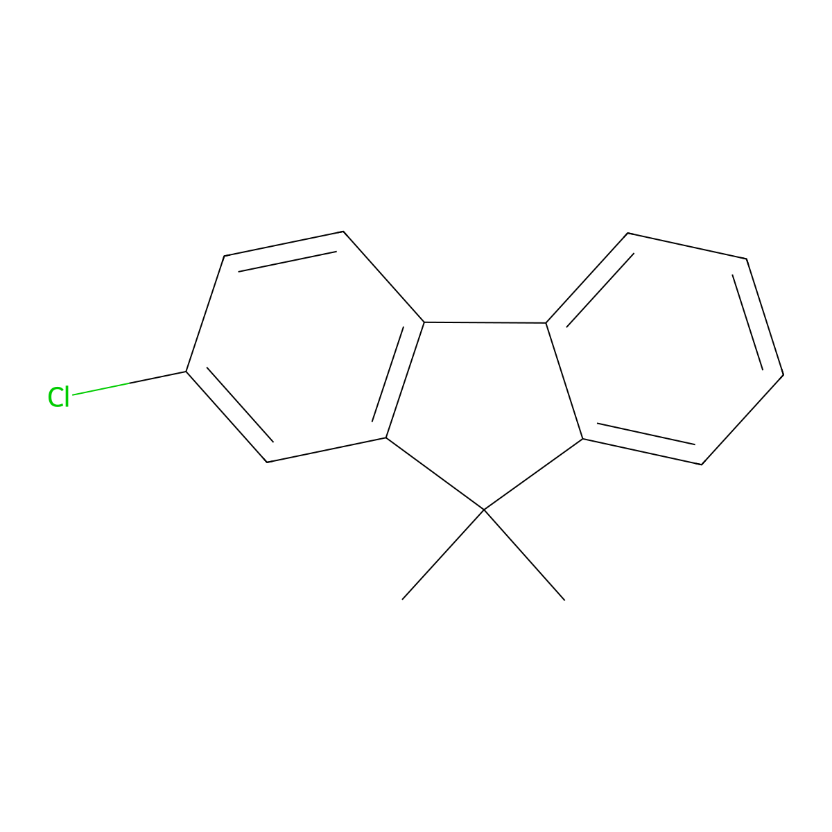 2-chloro-9,9-dimethyl-9H-fluorene molecular structure, CAS 382602-31-5