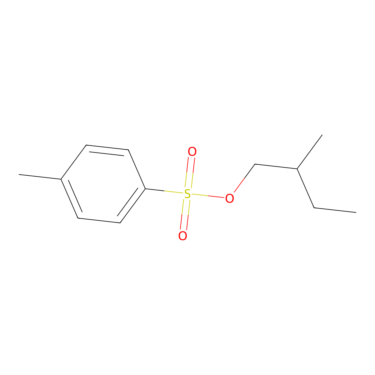 (S)-(+)-2-Methylbutyl p-toluenesulfonate molecular structure, CAS 38261-81-3