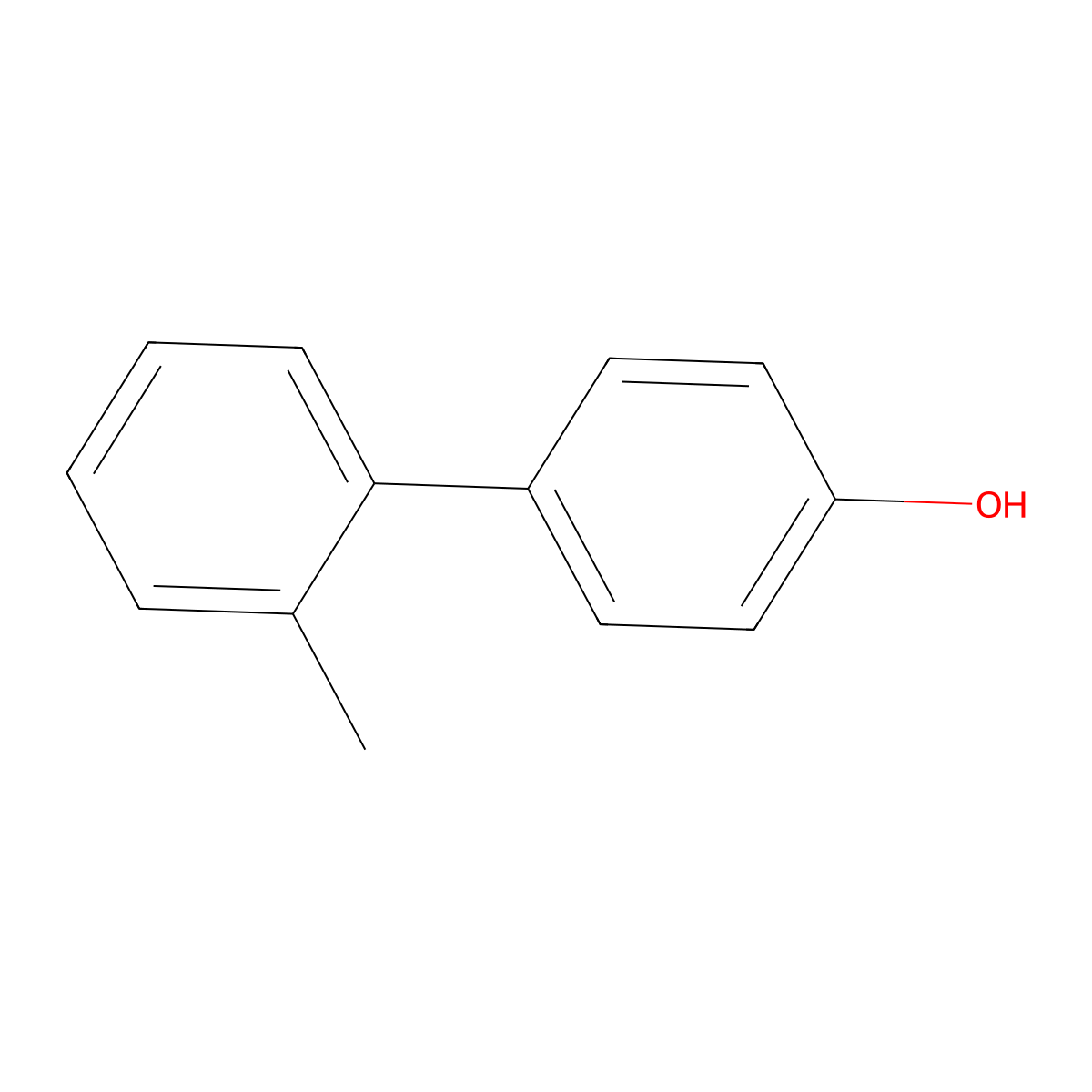 4-(2-Methylphenyl)phenol molecular structure, CAS 38262-85-0