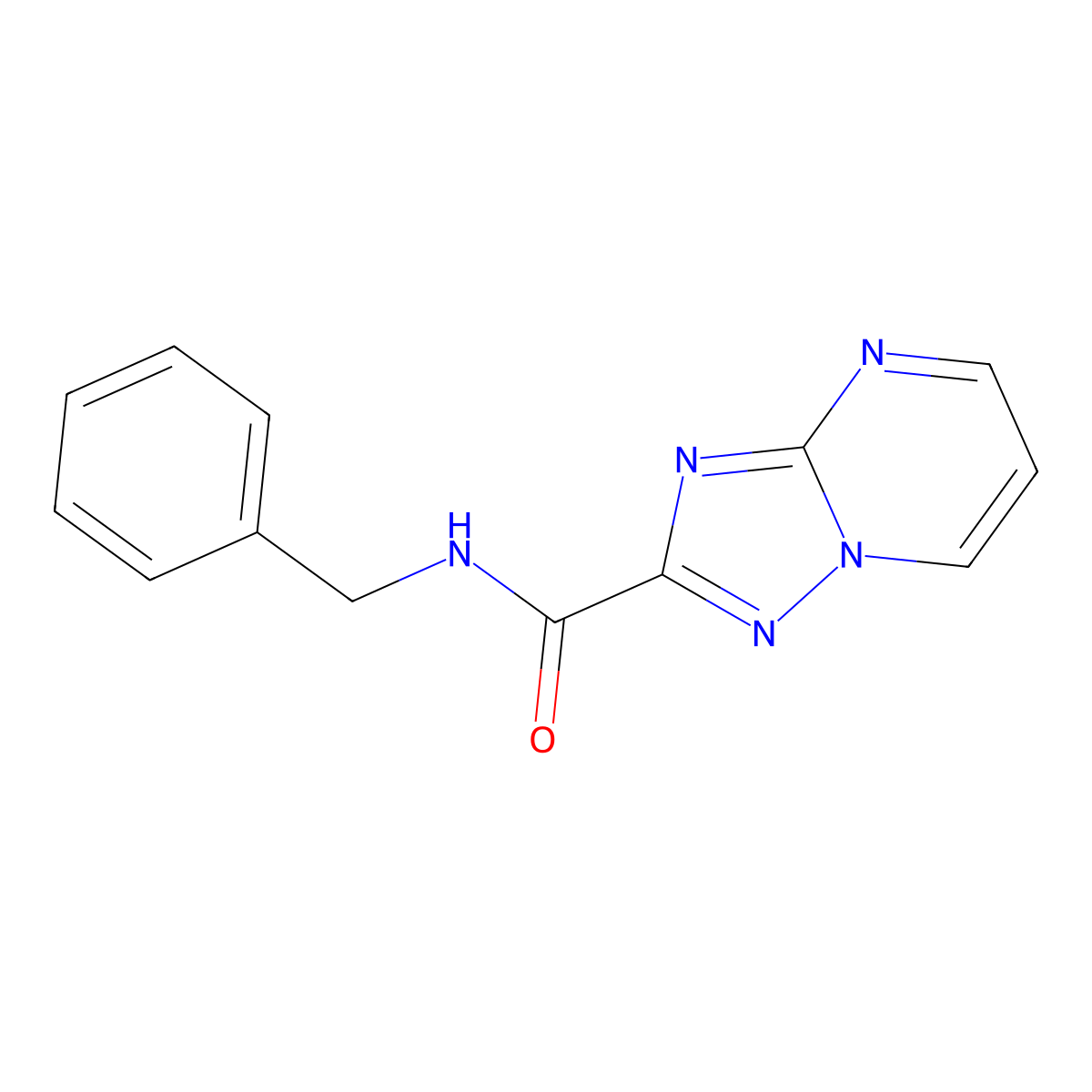 N-benzyl-[1,2,4]triazolo[1,5-a]pyrimidine-2-carboxamide molecular structure, CAS 382621-91-2