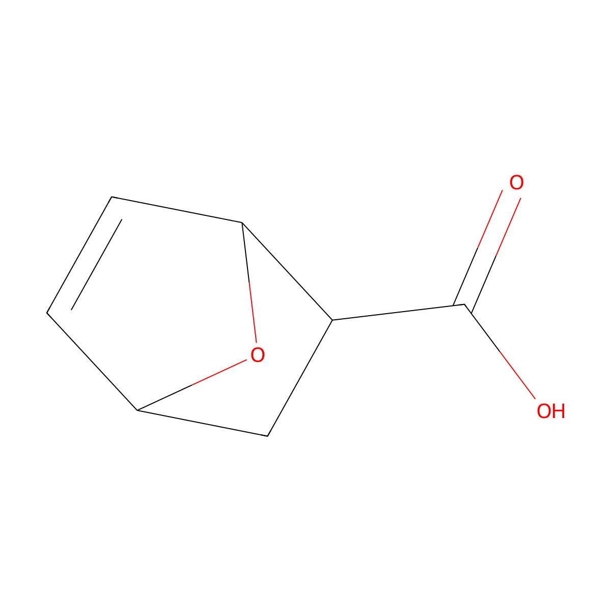 rac-(1R,2S,4R)-7-oxabicyclo[2.2.1]hept-5-ene-2-carboxylic acid molecular structure, CAS 38263-46-6