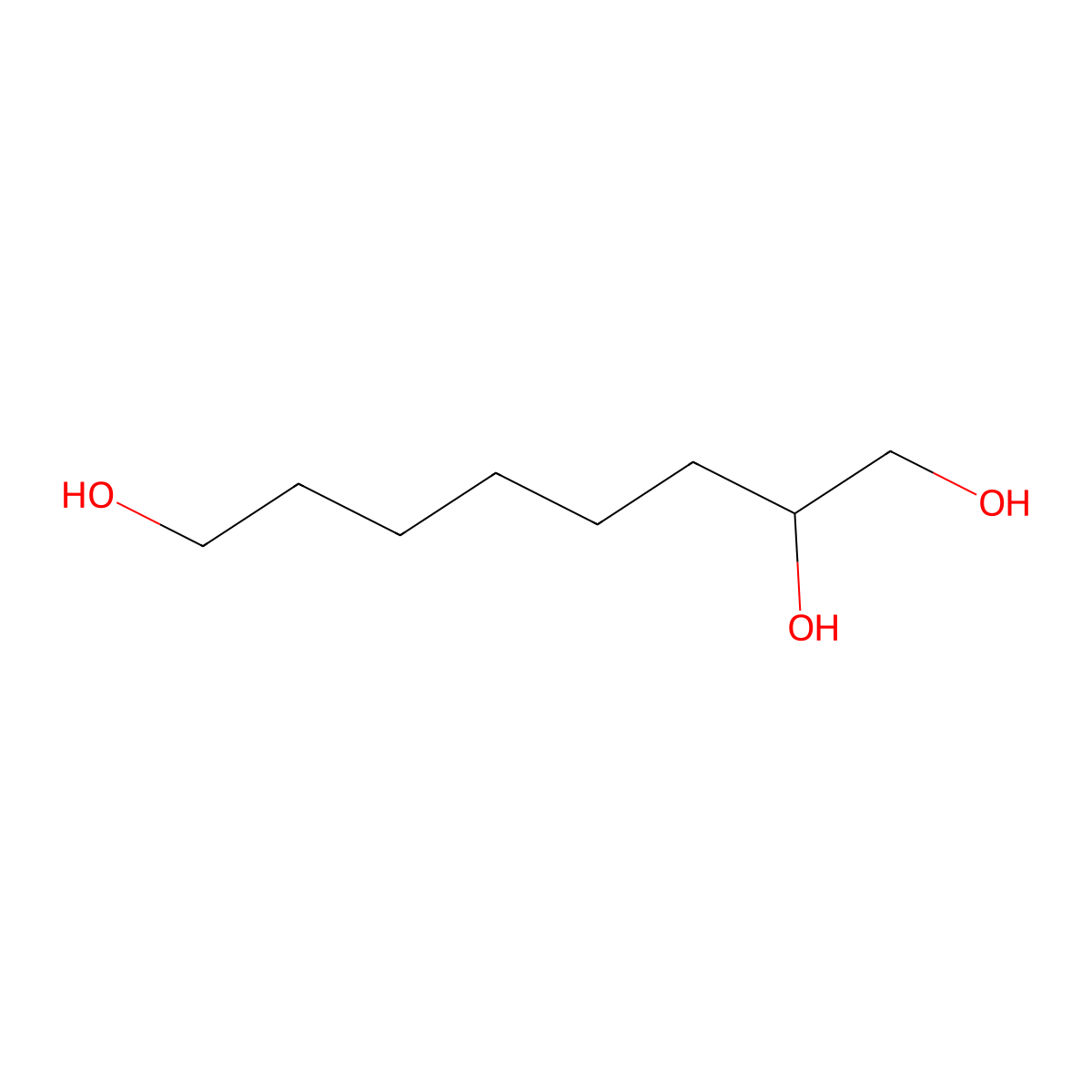 1,2,8-Octanetriol molecular structure, CAS 382631-43-8