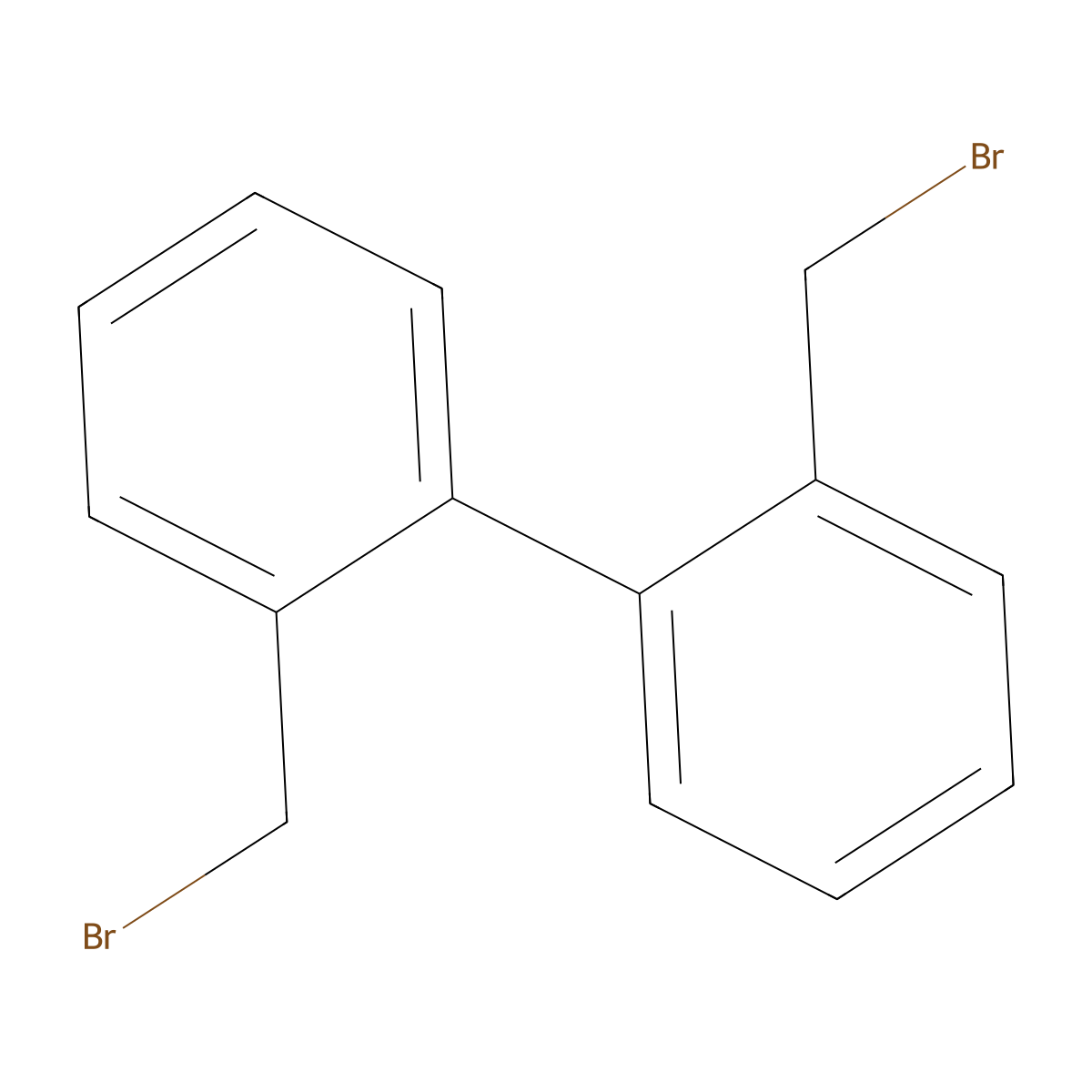 2,2'-Bis(bromomethyl)-1,1'-biphenyl molecular structure, CAS 38274-14-5