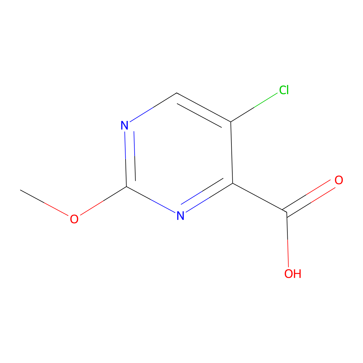 5-Chloro-2-methoxypyrimidine-4-carboxylic acid molecular structure, CAS 38275-36-4