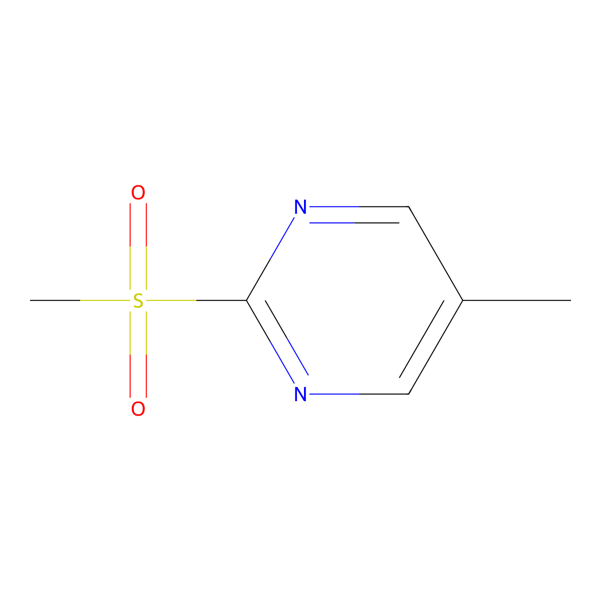 5-Methyl-2-(methylsulfonyl)pyrimidine molecular structure, CAS 38275-45-5