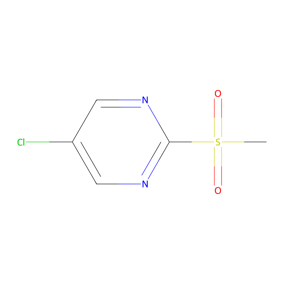 5-Chloro-2-methanesulfonylpyrimidine molecular structure, CAS 38275-47-7