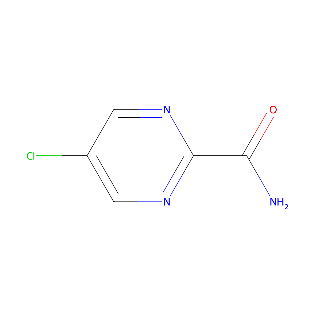 5-Chloropyrimidine-2-carboxamide molecular structure, CAS 38275-59-1