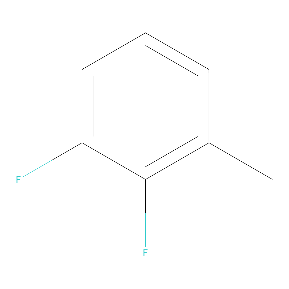 2,3-Difluorotoluene molecular structure, CAS 3828-49-7
