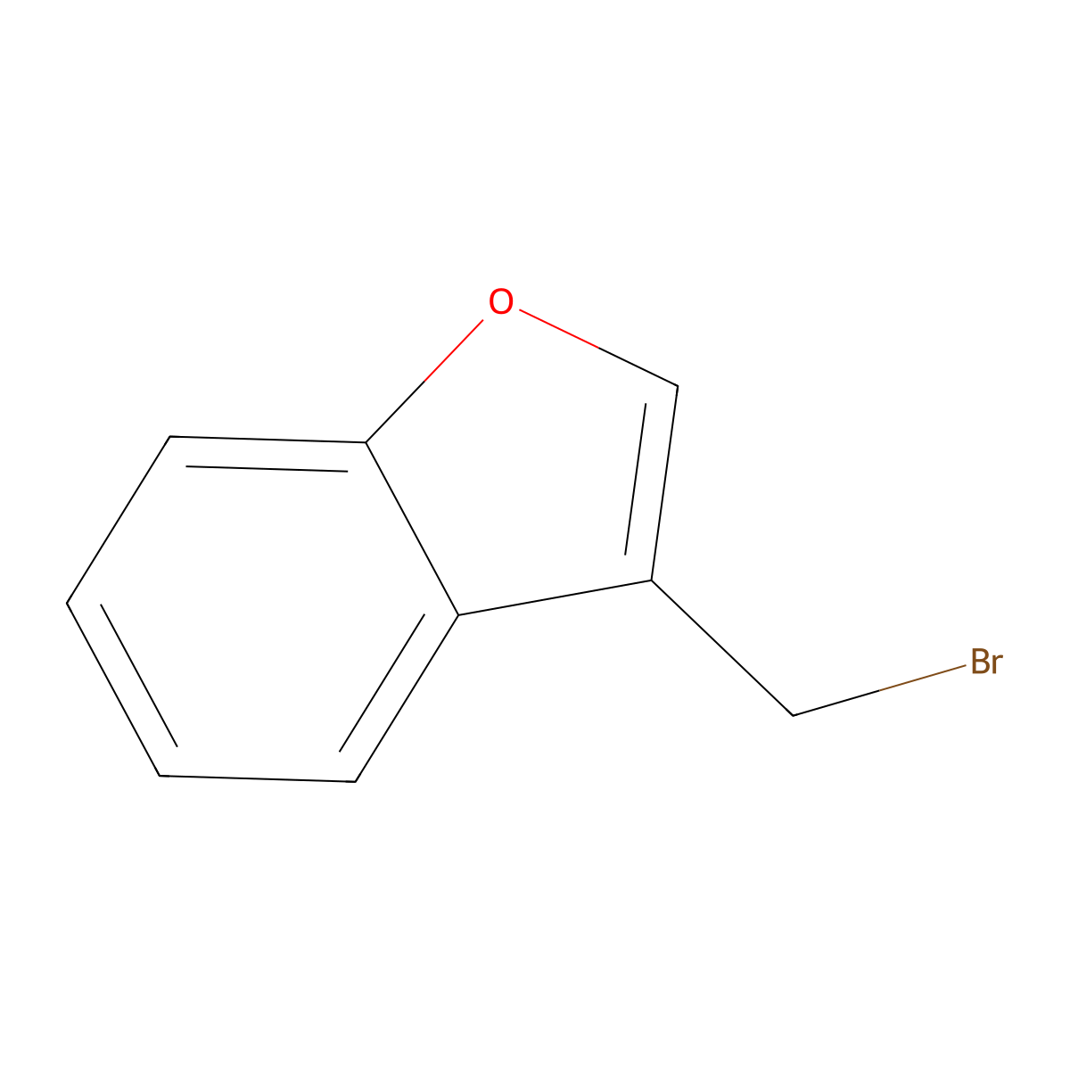 3-(Bromomethyl)-1-benzofuran molecular structure, CAS 38281-49-1