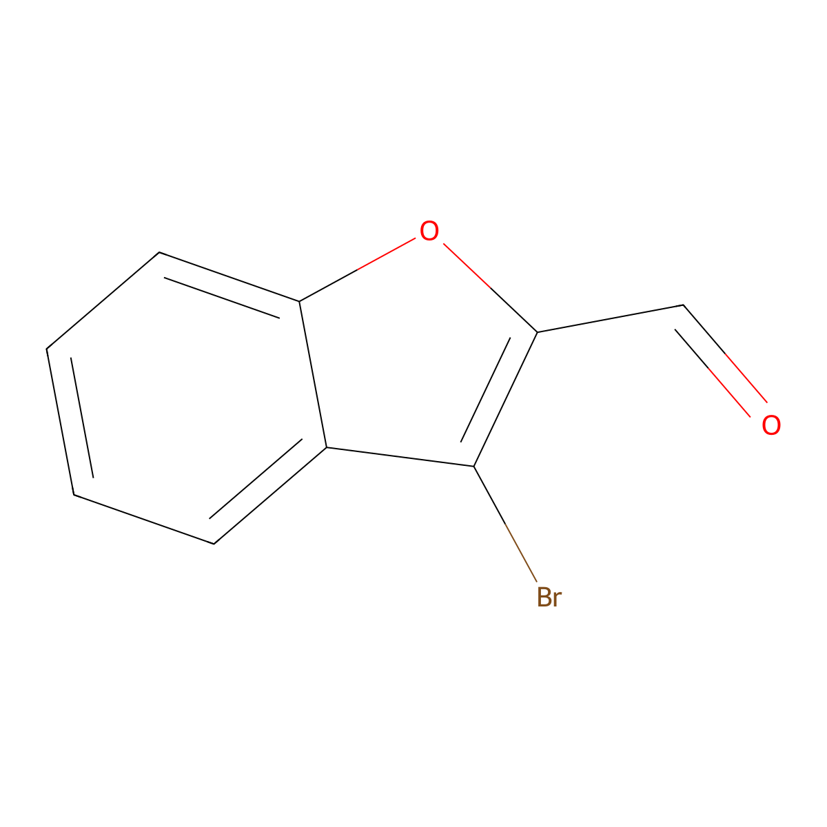 3-Bromo-1-benzofuran-2-carbaldehyde molecular structure, CAS 38281-52-6