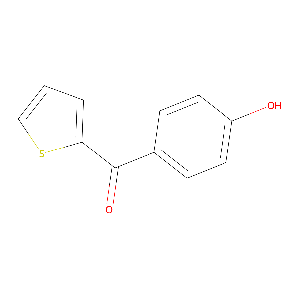 4-(Thiophene-2-carbonyl)phenol molecular structure, CAS 38281-73-1