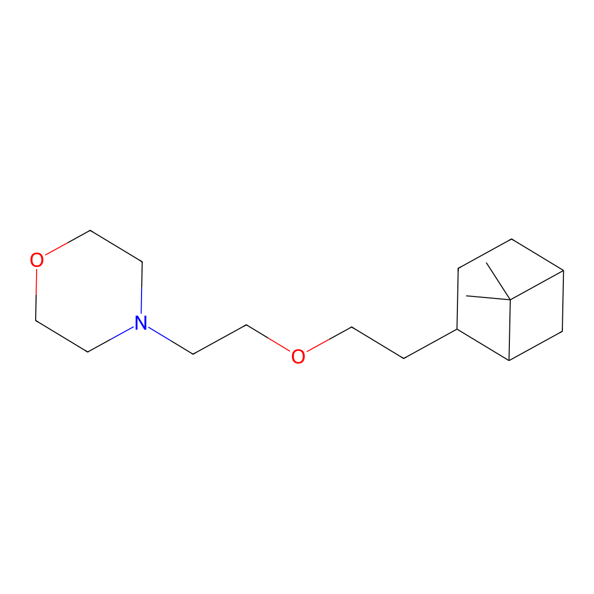 4-(2-(2-(6,6-Dimethylbicyclo(3.1.1)hept-2-yl)ethoxy)ethyl)morpholine molecular structure, CAS 38284-47-8
