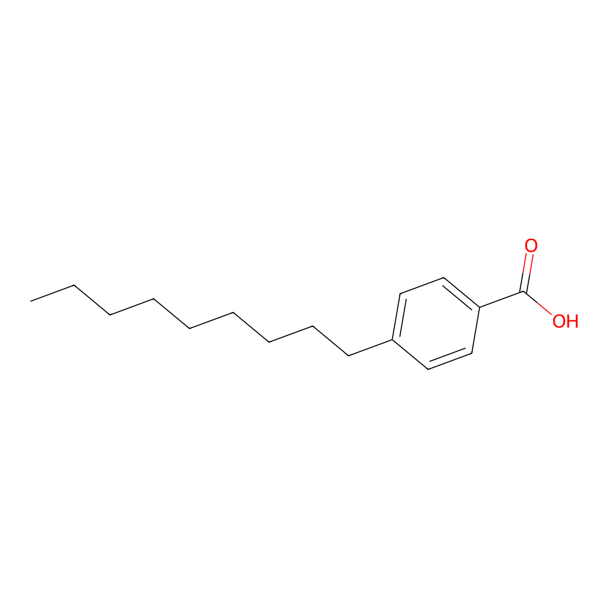4-Nonylbenzoic acid molecular structure, CAS 38289-46-2