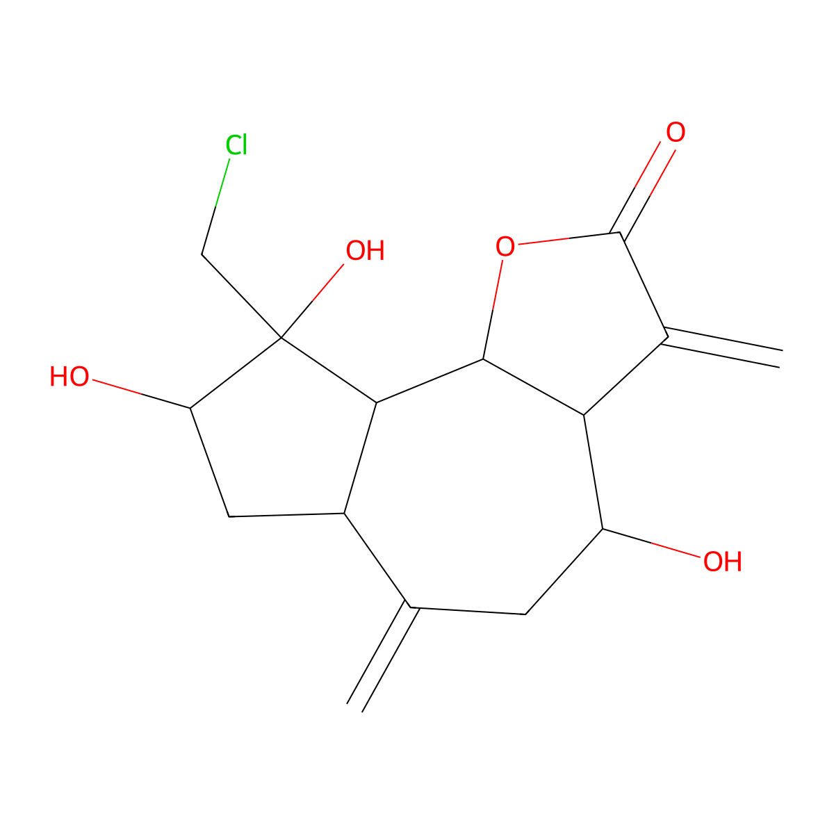 Chlorohyssopifolin B molecular structure, CAS 38290-03-8