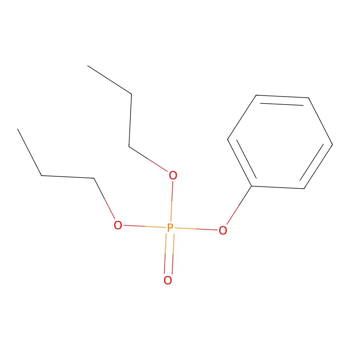 Phenyl dipropyl phosphate molecular structure, CAS 38299-59-1