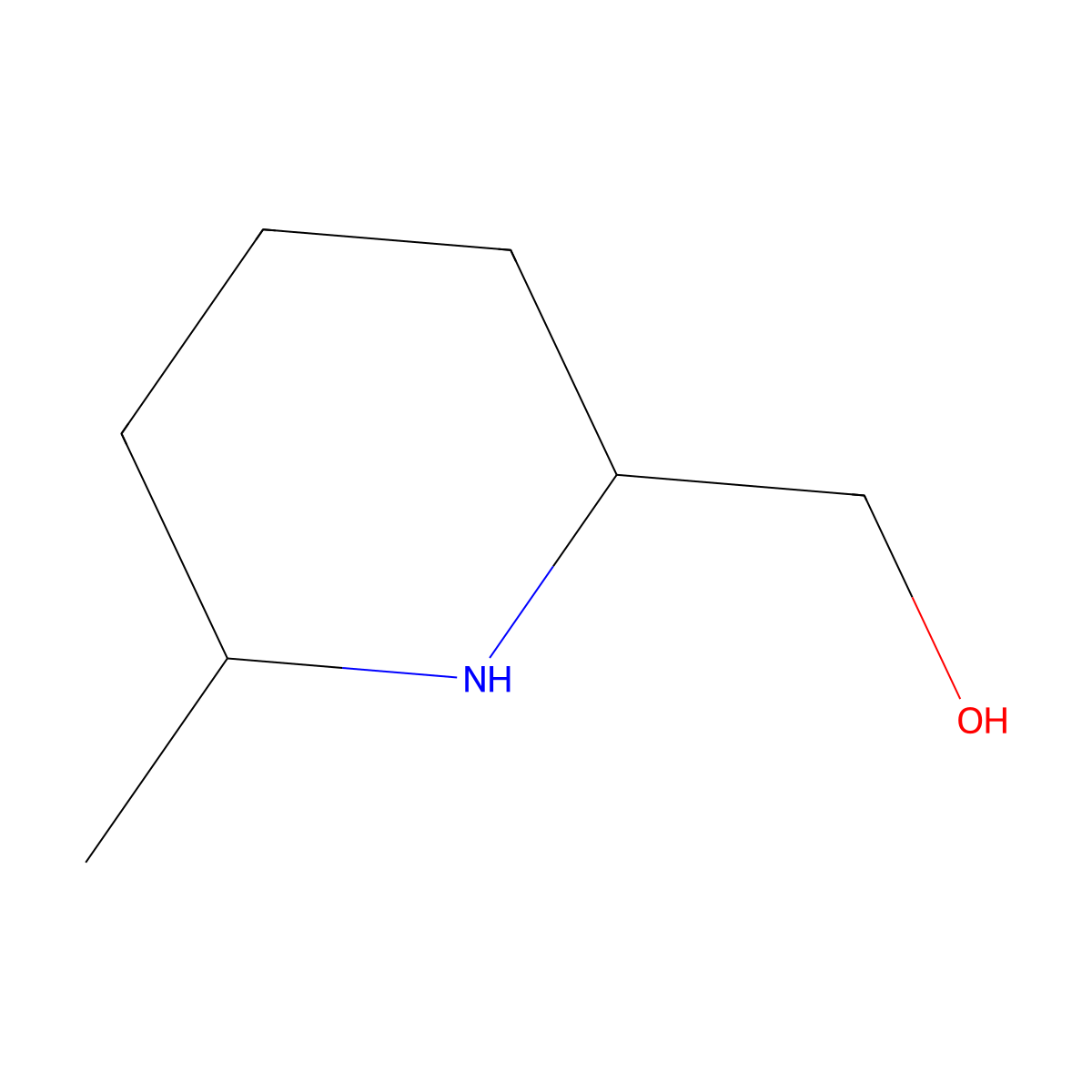 rac-((2R,6R)-6-methylpiperidin-2-yl)methanol molecular structure, CAS 38299-74-0