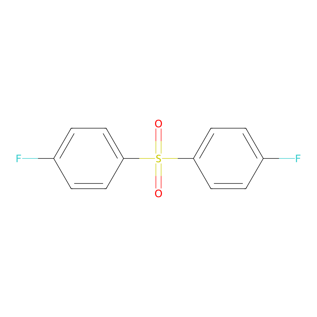 Benzene, 1,1'-sulfonylbis(4-fluoro- molecular structure, CAS 383-29-9