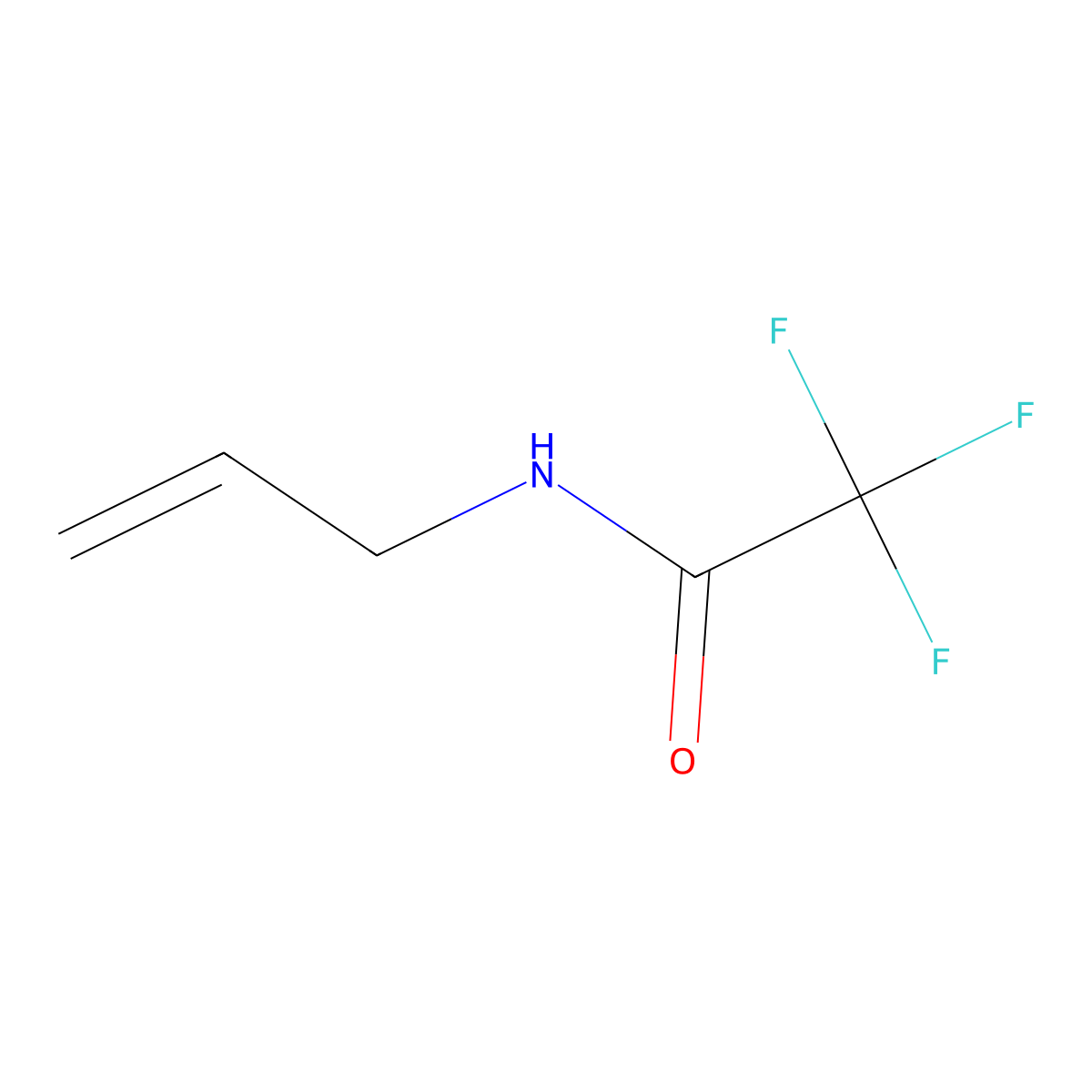 N-Allyl-2,2,2-trifluoroacetamide molecular structure, CAS 383-65-3