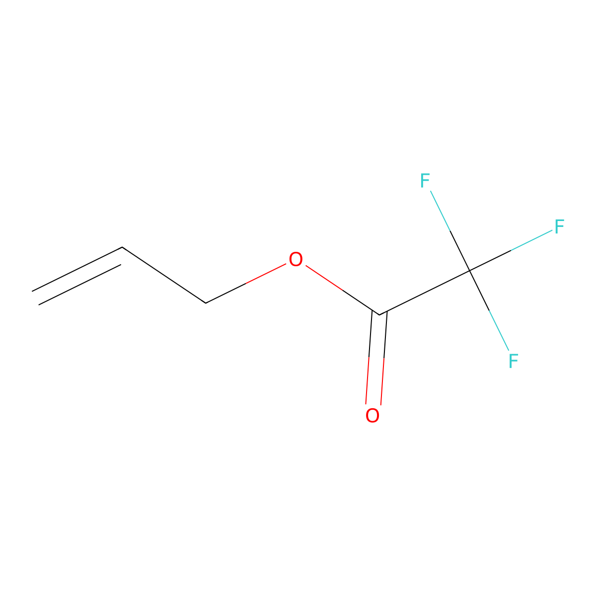 Allyl trifluoroacetate molecular structure, CAS 383-67-5