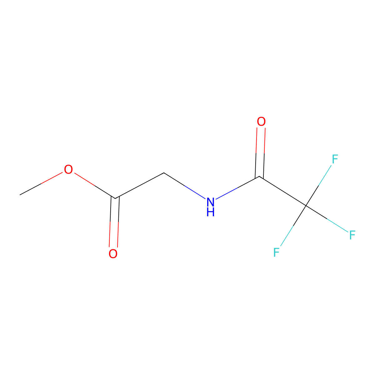 Glycine, N-(trifluoroacetyl)-, methyl ester molecular structure, CAS 383-72-2