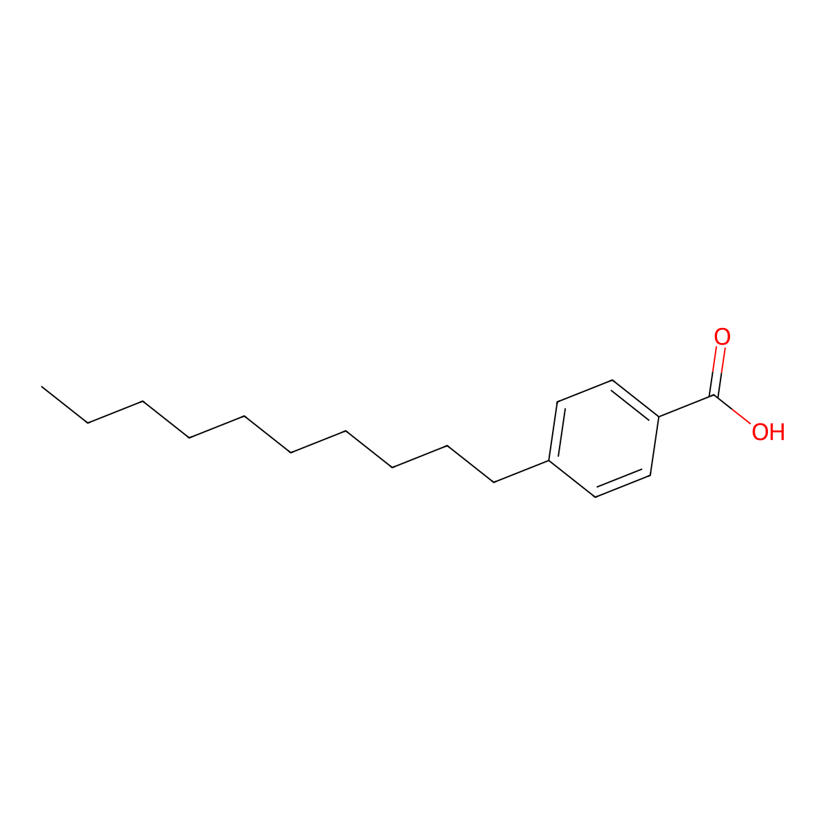 4-Decylbenzoic acid molecular structure, CAS 38300-04-8