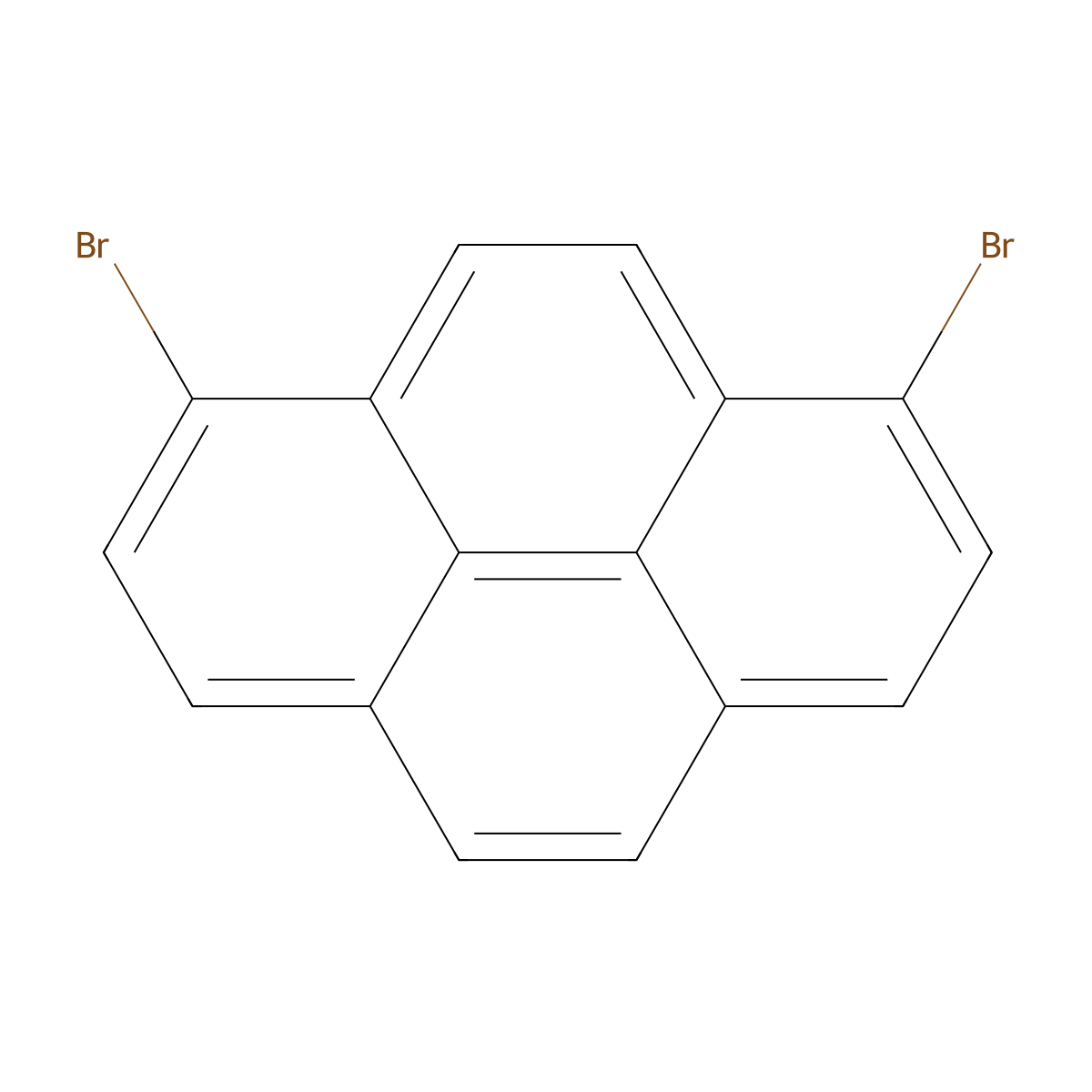 1,8-Dibromopyrene molecular structure, CAS 38303-35-4