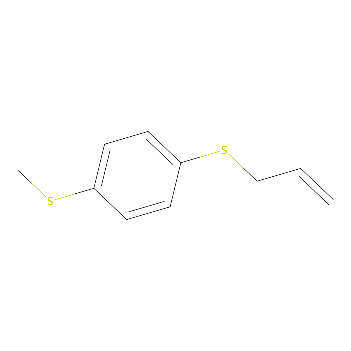 1-Allylsulfanyl-4-methylsulfanylbenzene molecular structure, CAS 38307-33-4