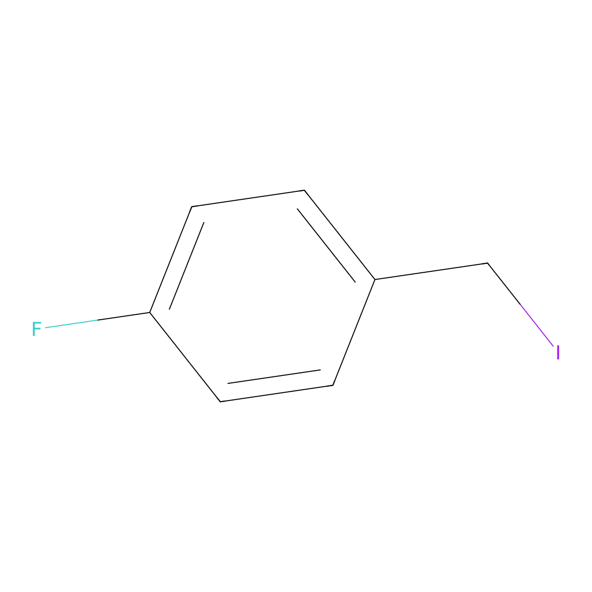 4-Fluorobenzyl iodide molecular structure, CAS 3831-29-6