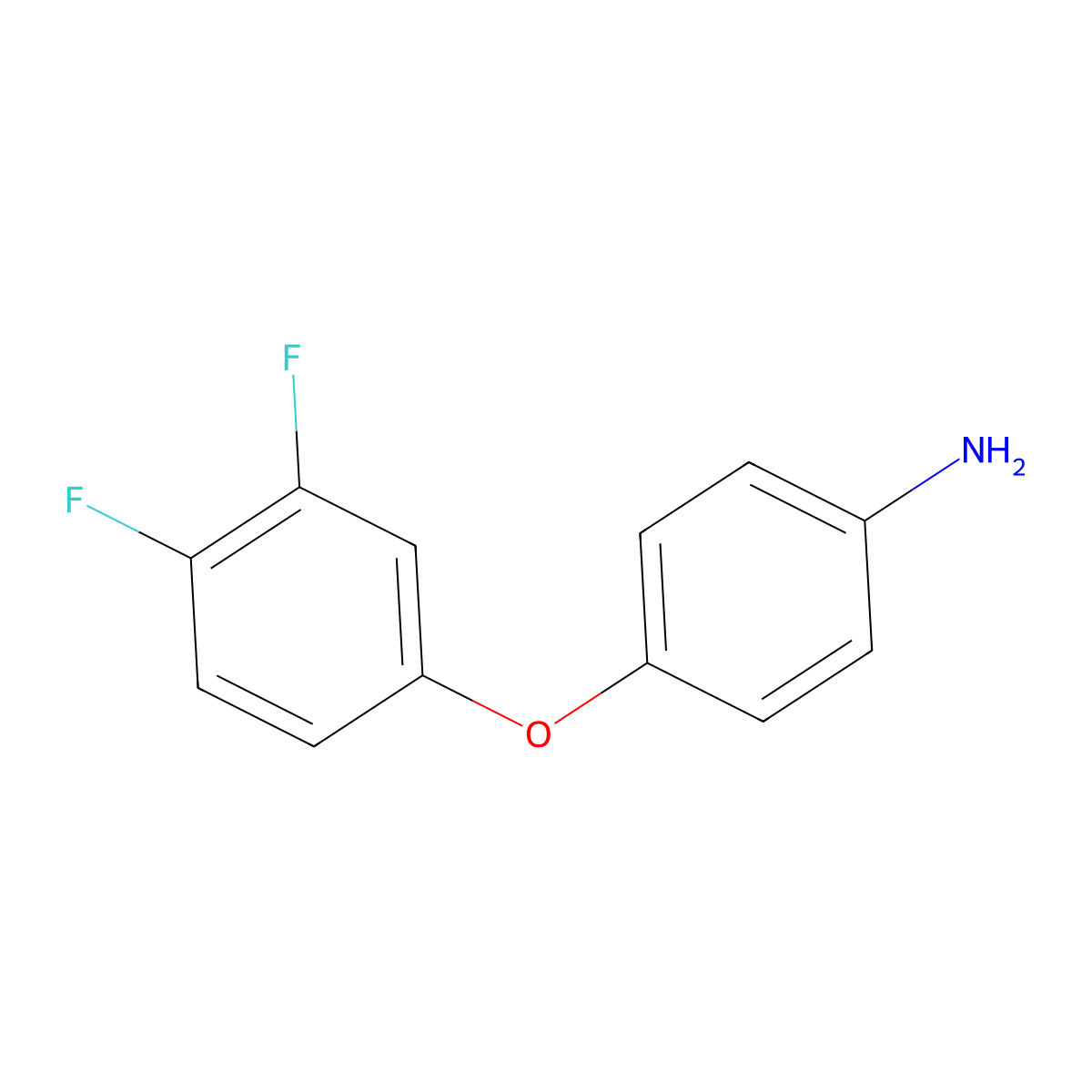 4-(3,4-Difluorophenoxy)aniline molecular structure, CAS 383126-84-9